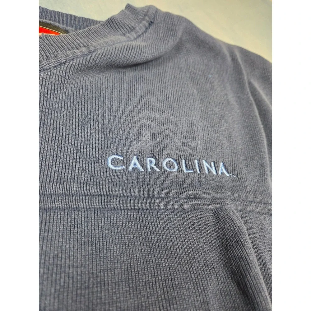 Vintage Nike Team Men's Sweater Vest L Navy UNC Carolina Tar Heels V-Neck